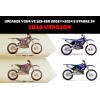 KIT PLASTICOS RTECH RESTYLING YAMAHA YZ 125 / 250  2002 - 2014 BRANCO
